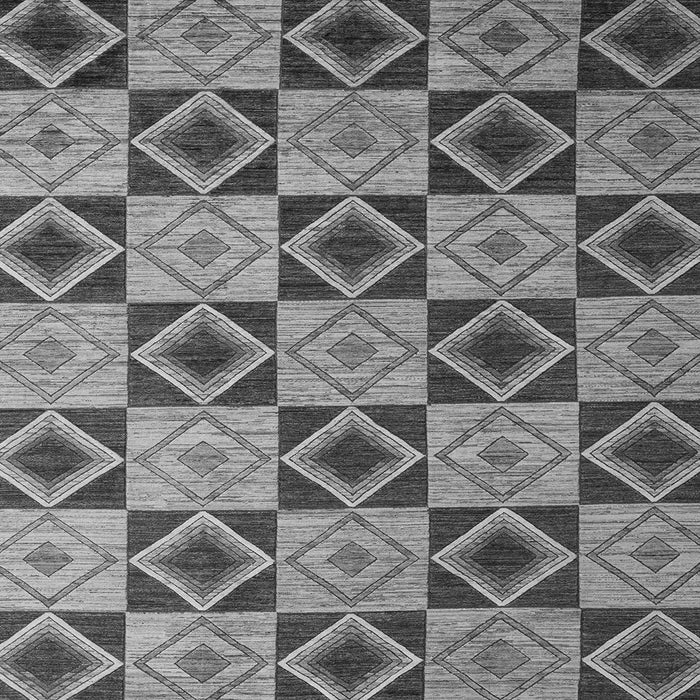 Square Abstract Gray Modern Rug, abs5544gry