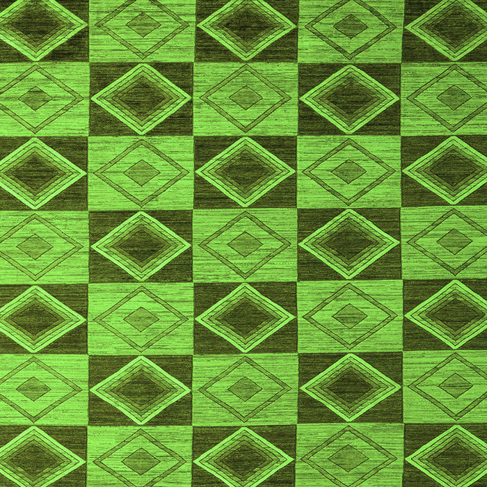Square Abstract Green Modern Rug, abs5544grn