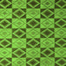 Square Abstract Green Modern Rug, abs5544grn