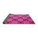 Sideview of Abstract Pink Modern Rug, abs5544pnk