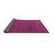 Sideview of Abstract Pink Modern Rug, abs5545pnk