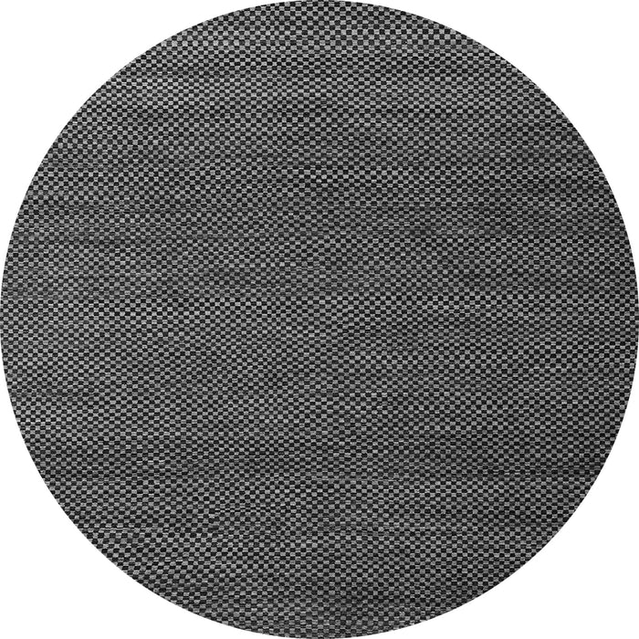 Round Abstract Gray Modern Rug, abs5545gry
