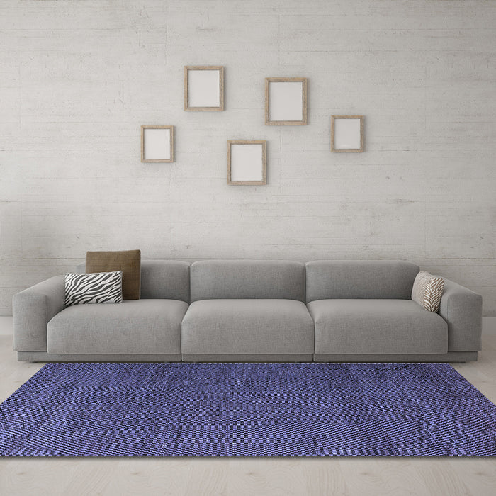 Machine Washable Abstract Blue Modern Rug in a Living Room, wshabs5545blu