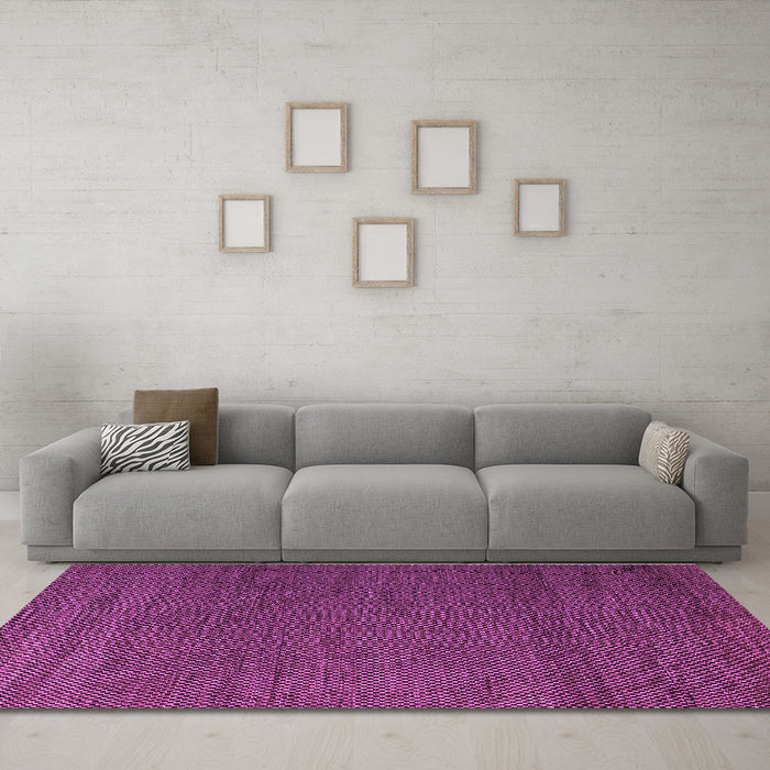Machine Washable Abstract Purple Modern Area Rugs in a Living Room, wshabs5545pur