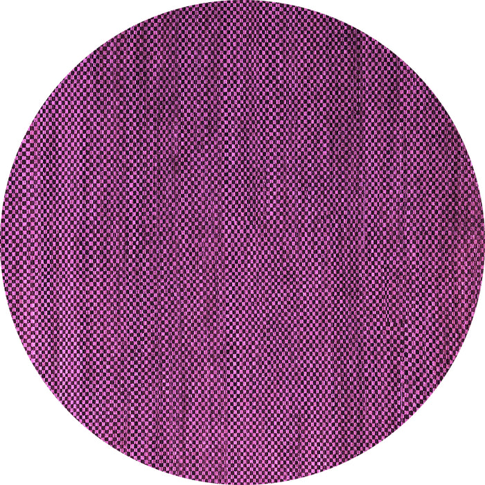 Round Abstract Purple Modern Rug, abs5545pur