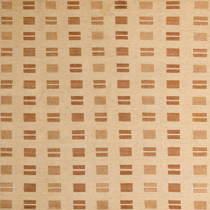 Square Abstract Orange Solid Rug, abs5546