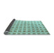 Sideview of Solid Light Blue Modern Rug, abs5546lblu