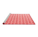 Modern Red Washable Rugs