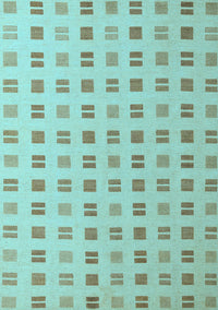 Solid Light Blue Modern Rug, abs5546lblu