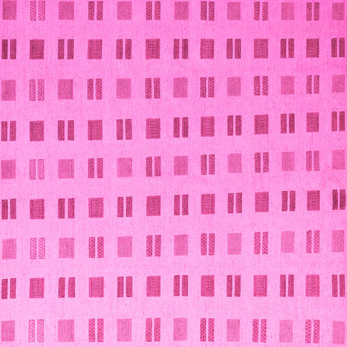 Square Machine Washable Solid Pink Modern Rug, wshabs5546pnk