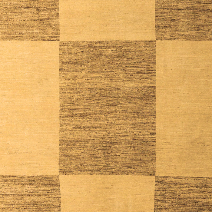 Machine Washable Checkered Brown Modern Rug, wshabs5547brn