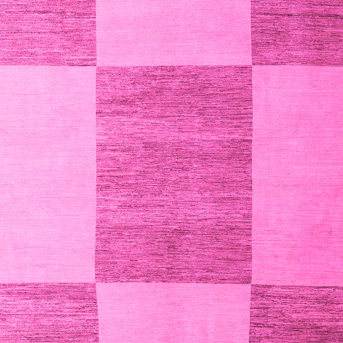 Machine Washable Checkered Pink Modern Rug, wshabs5547pnk