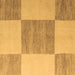 Square Checkered Brown Modern Rug, abs5547brn