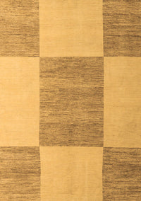 Checkered Brown Modern Rug, abs5547brn