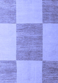 Checkered Blue Modern Rug, abs5547blu