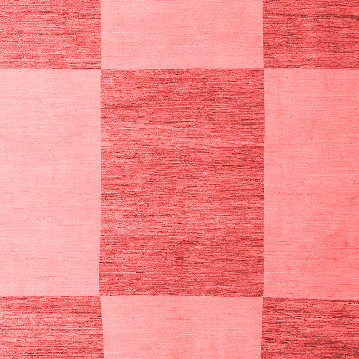 Machine Washable Checkered Red Modern Rug, wshabs5547red