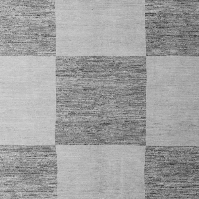 Square Machine Washable Checkered Gray Modern Rug, wshabs5547gry