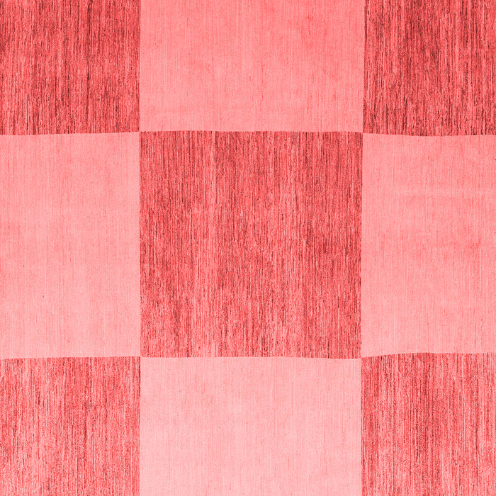 Machine Washable Checkered Red Modern Rug, wshabs5547red