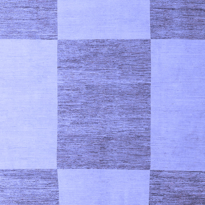 Machine Washable Checkered Blue Modern Rug, wshabs5547blu