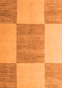 Checkered Orange Modern Rug, abs5547org