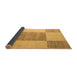 Sideview of Checkered Brown Modern Rug, abs5547brn