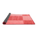 Checkered Red Modern Area Rugs