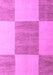 Checkered Purple Modern Rug, abs5547pur