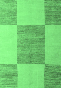 Checkered Emerald Green Modern Rug, abs5547emgrn