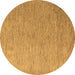 Round Abstract Brown Modern Rug, abs5548brn