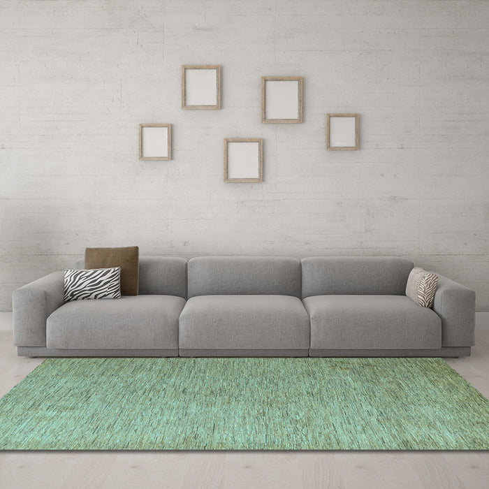 Machine Washable Abstract Light Blue Modern Rug in a Living Room, wshabs5548lblu