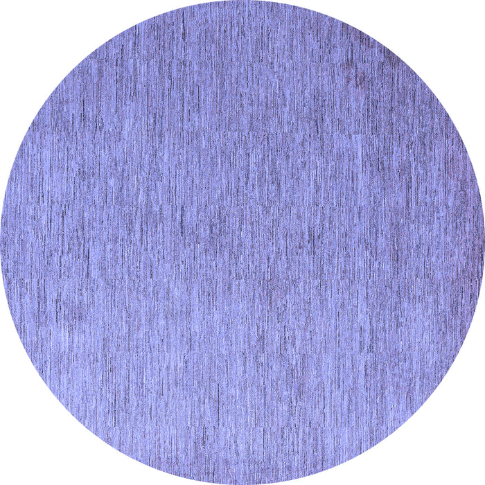Round Machine Washable Abstract Blue Modern Rug, wshabs5548blu