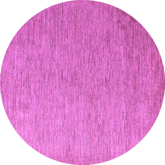 Round Machine Washable Abstract Purple Modern Area Rugs, wshabs5548pur