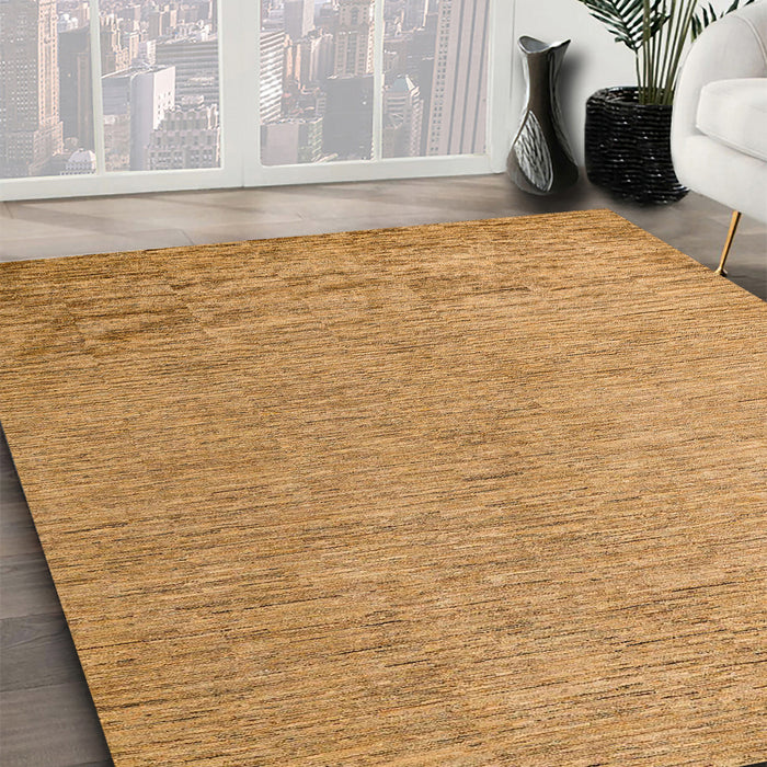 Abstract Orange Modern Rug in Family Room, abs5548