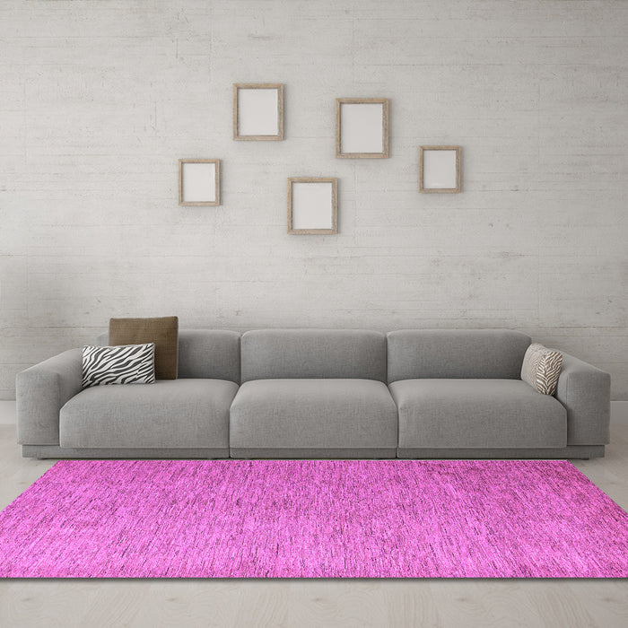 Machine Washable Abstract Purple Modern Area Rugs in a Living Room, wshabs5548pur