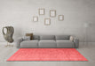 Modern Red Washable Rugs