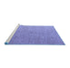 Sideview of Machine Washable Abstract Blue Modern Rug, wshabs5548blu