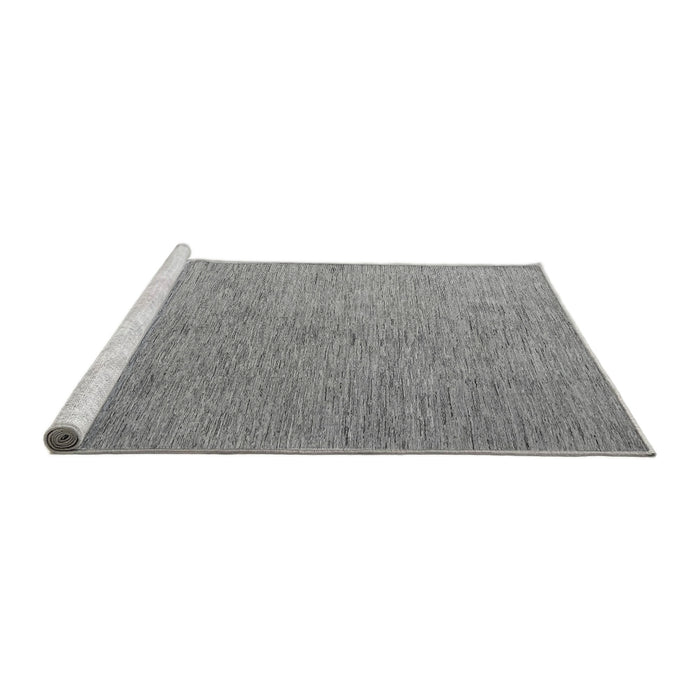 Sideview of Machine Washable Abstract Gray Modern Rug, wshabs5548gry