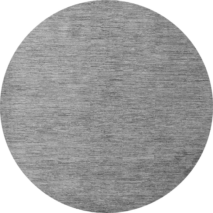 Round Machine Washable Abstract Gray Modern Rug, wshabs5548gry
