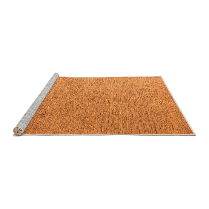 Sideview of Machine Washable Abstract Orange Modern Area Rugs, wshabs5548org