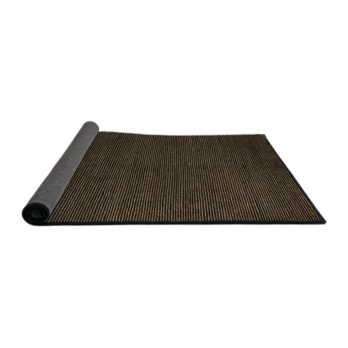 Sideview of Abstract Oak Brown Modern Rug, abs5549