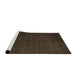 Sideview of Machine Washable Abstract Oak Brown Rug, wshabs5549