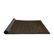 Sideview of Abstract Oak Brown Modern Rug, abs5549