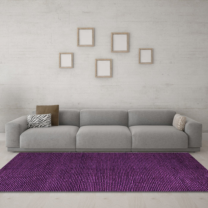 Machine Washable Abstract Purple Modern Area Rugs in a Living Room, wshabs5549pur