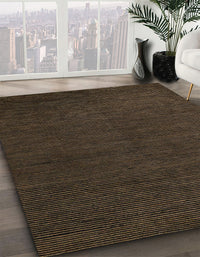 Abstract Oak Brown Modern Rug, abs5549