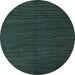 Round Abstract Light Blue Modern Rug, abs5549lblu