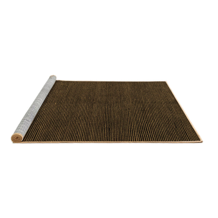 Sideview of Machine Washable Abstract Brown Modern Rug, wshabs5549brn