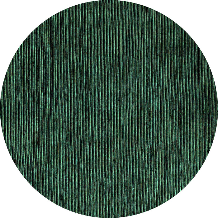 Round Abstract Turquoise Modern Rug, abs5549turq