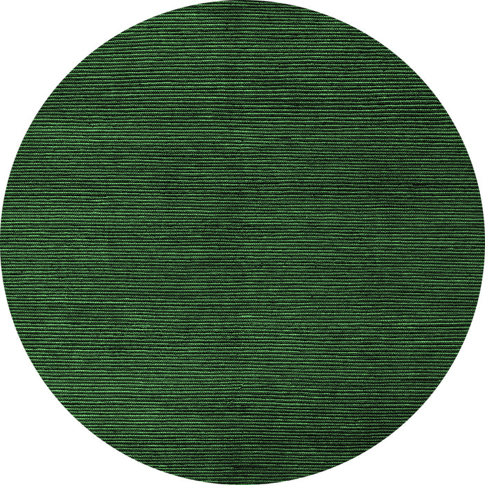 Round Abstract Emerald Green Modern Rug, abs5549emgrn