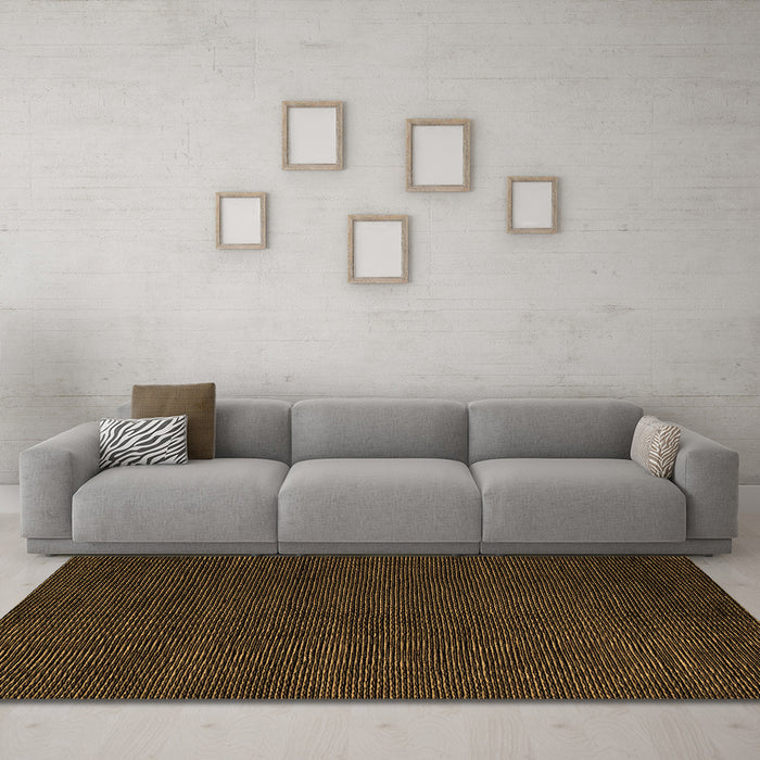 Machine Washable Abstract Brown Modern Rug in a Living Room,, wshabs5549brn