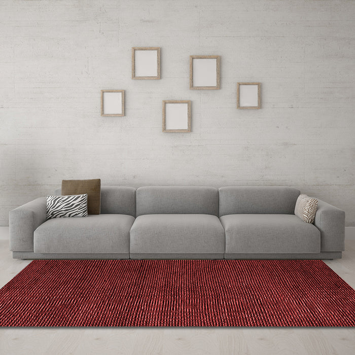 Modern Red Washable Rugs